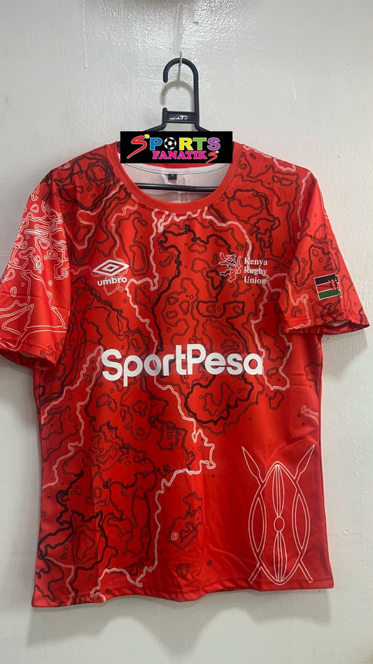 Red Kenya Rugby Jersey